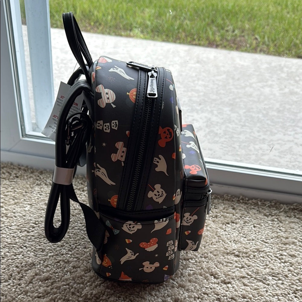 Loungefly Disney Parks Halloween Black Backpack - Picture 2 of 8